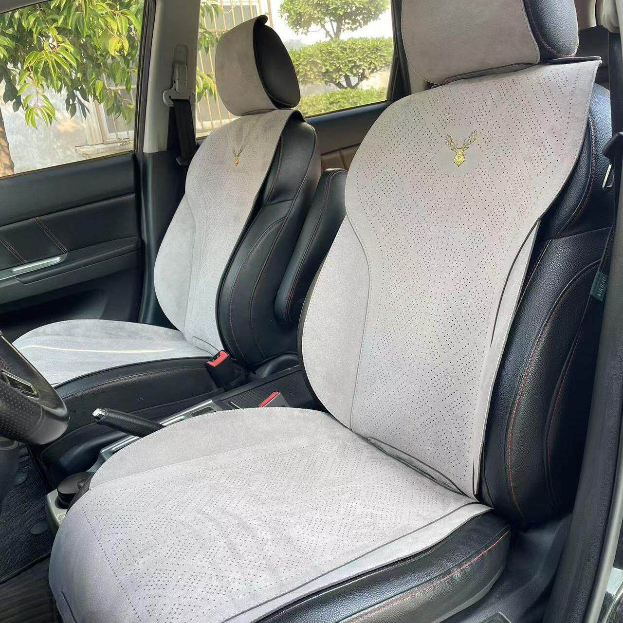 汽车坐垫新款汽车座垫四季通用简约透气高档马鞍款小蛮腰座椅套
