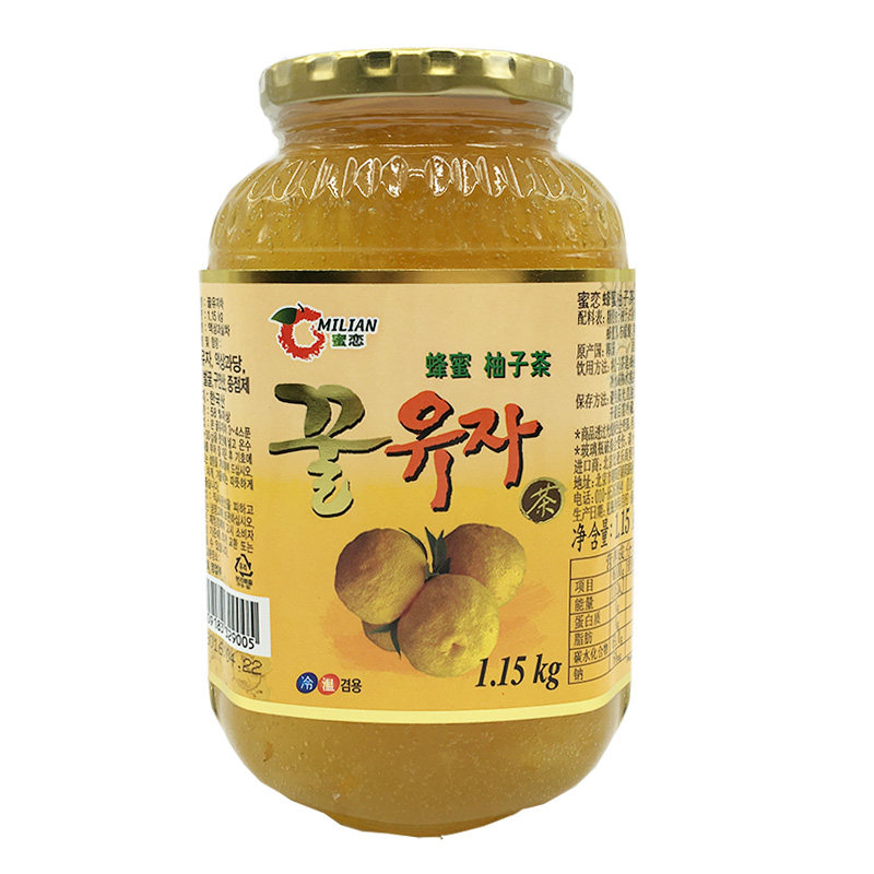 包邮韩国原装进口柚子茶、蜜恋蜂蜜柚子茶1150g冲饮品 破损包赔