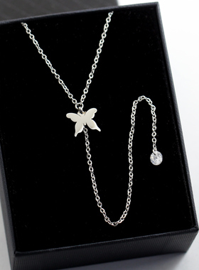 2026新款蝴蝶项链女款精致日常高级感轻奢配饰小众气质百搭锁骨链