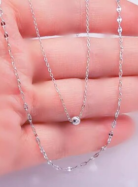 「转运珠小金豆」双层叠戴项链女辣妹甜酷闪链锁骨链choker颈链女