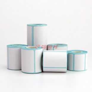 小透明卷心三防热敏标签纸403045x605060便携式条码打印不干胶贴