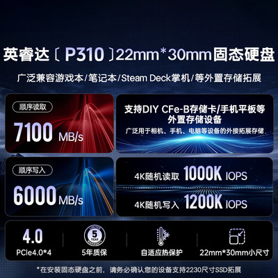 英睿达1T2230NVME固态硬盘