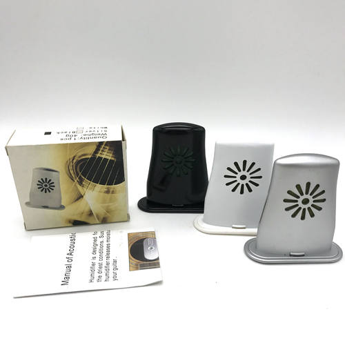 吉他护理防燥产品 吉他加湿器 乐器音孔湿度器 黑银白