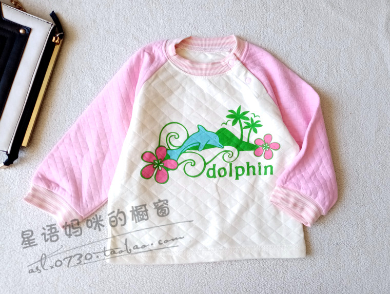 外单女童宝宝新款秋装时尚空气棉外套儿童上衣潮春秋1-3岁2450B