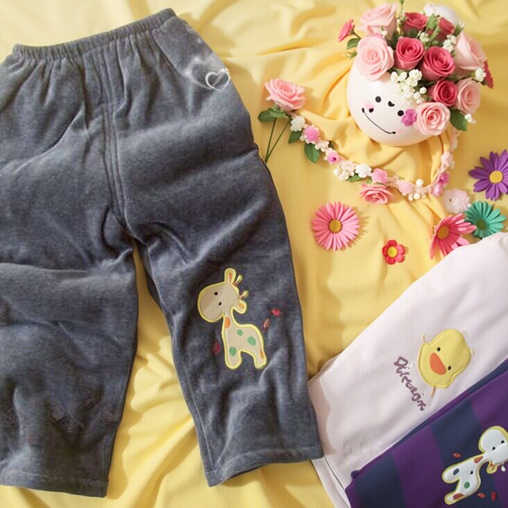 五折冬装加厚婴儿童男童女童装夹棉裤长裤两用裆1-2岁小中1413