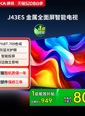 康佳电视J43ES 43 英寸智能高清网络液晶电视机家用官方正品 节能