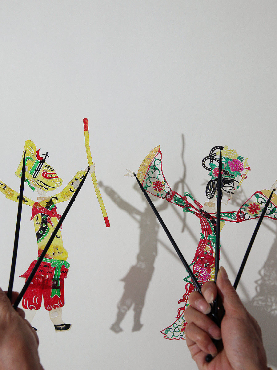 중국민속풍속 지역민속특징 소가죽인형극 무형문화유산공연 서유기 핸드메이드 DIY완제품 선물