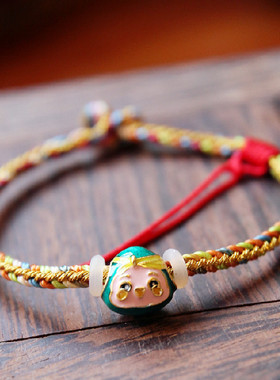 小粽子手链五彩绳手绳手工编织