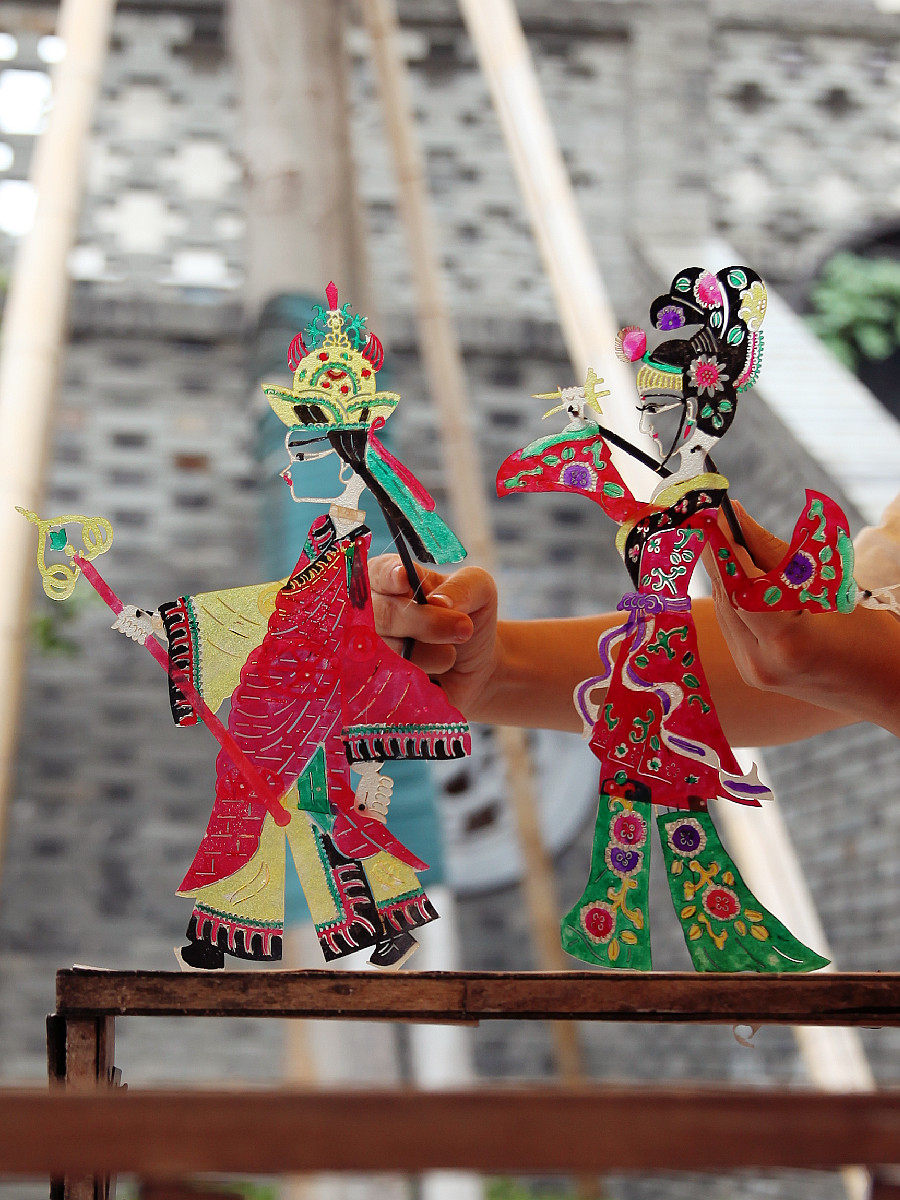 중국민속풍속 지역민속특징 소가죽인형극 무형문화유산공연 서유기 핸드메이드 DIY완제품 선물