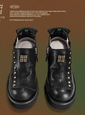 编界Rewrite 铸 金属德比鞋厚底孟克鞋绅士雅痞男女皮鞋2024ss