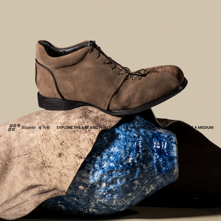 REwrite编界「苔间巡游」反绒秋冬休闲皮鞋 FIT™Ortholite® NARO