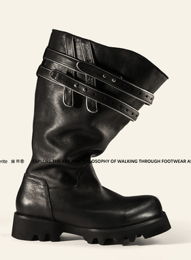 「黄子弘凡同款」REwrite®「洪流漫记」马皮靴足弓撑Ortholite®