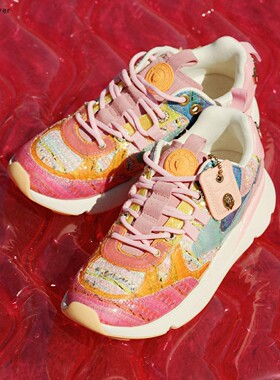 【TT Heavi】直邮代购 亮片透明彩色拼接系带厚底女休闲鞋 26春夏