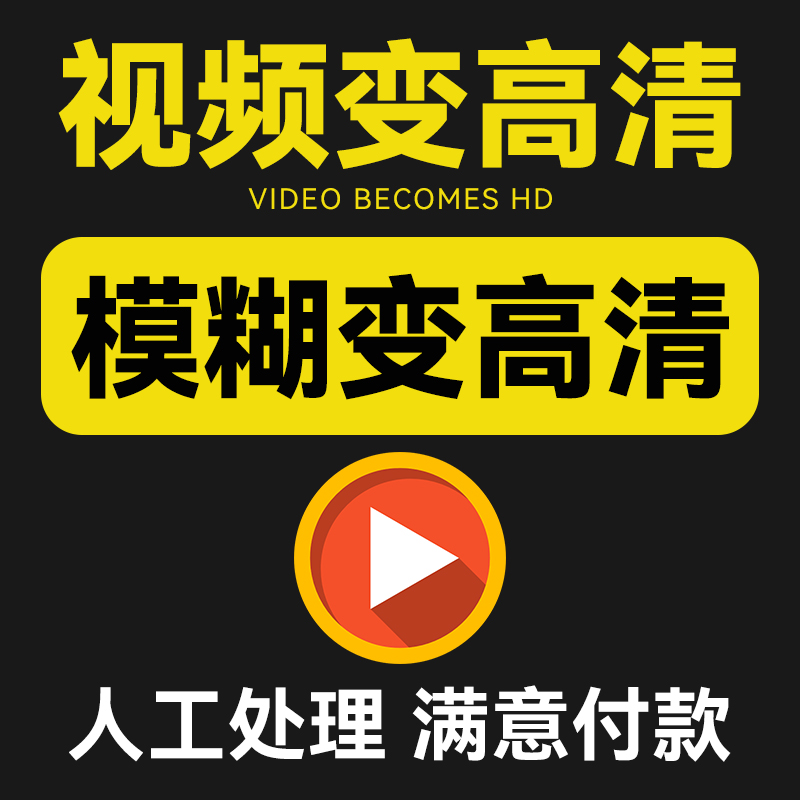 视频优化高清模糊变清晰图片4K修复DVD光盘格式转U盘降噪画质增强-封面