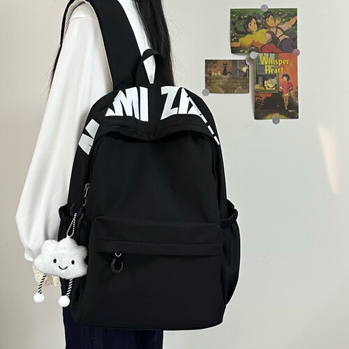 书包女高中生简约大容量双肩包高颜值初中生小学生轻便校园背包