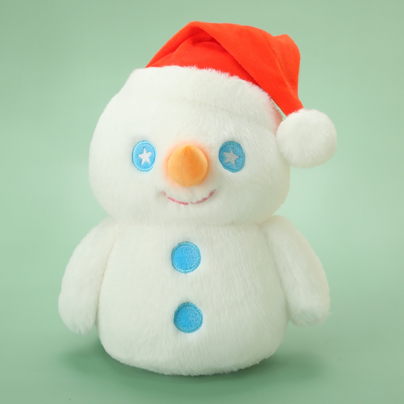 可爱小雪人公仔圣诞树抱枕苹果毛绒玩具平安果玩偶平安夜圣诞礼物
