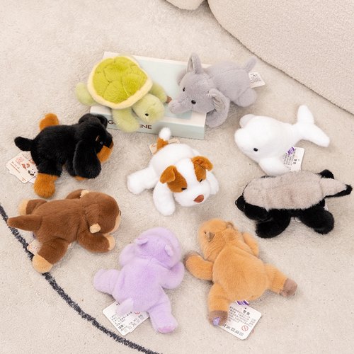 正版非常宝贝三姿宠物玩偶掌中宝熊猫小浣熊毛绒玩具公仔可爱娃娃