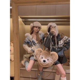 牛角扣毛领加厚外套 费尔岛风 冰岛毛衣 Yukiss