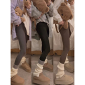 瑜伽鲨鱼皮打底裤 Yukiss 弹力大 加绒版 薄款