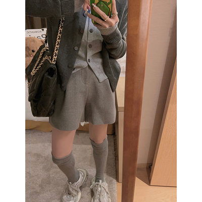 wan能搭！羊毛呢西装短裤Yuki