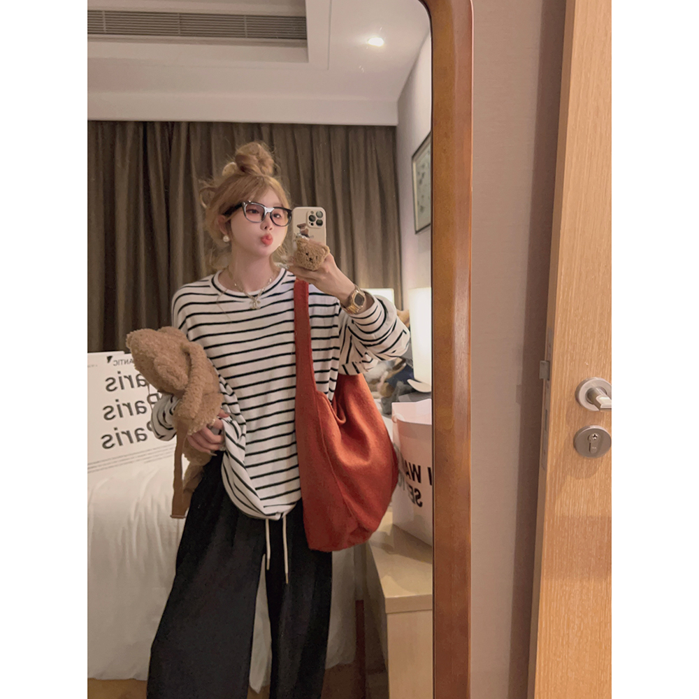 软糯慵懒感长袖打底衫～