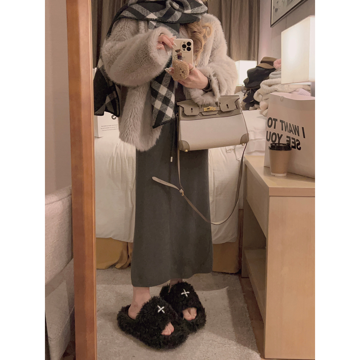 春秋冬可穿！显瘦针织半身长裙