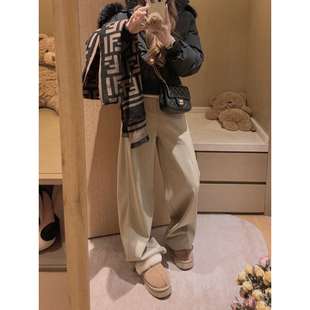 ～ 复古色加绒加厚结构弯刀牛仔裤 大pai感 Yukiss