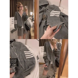 ～ tb风羊毛混纺四条杠针织开衫 私服很爱 Yukiss