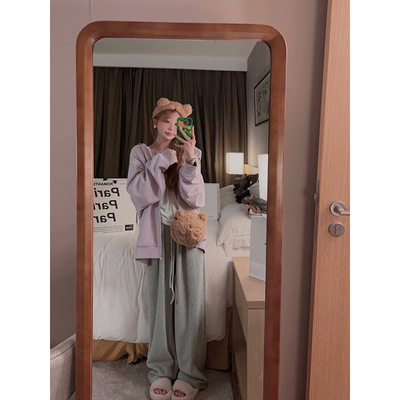 糯糯毛巾料阔腿裤舒适指数up