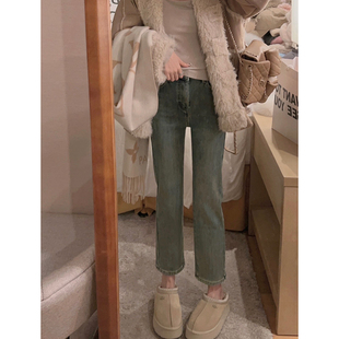 加绒九分牛仔烟管裤 Yukiss 型绝了 版 神裤