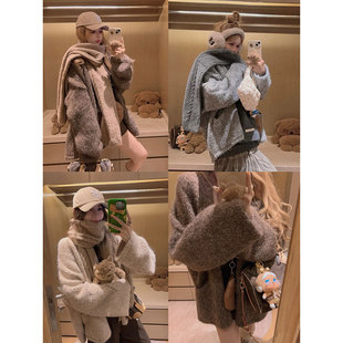 羊毛混纺纱大毛衣外套 Yukiss 敲慵懒 本 高配版