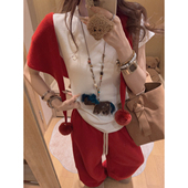 T恤衫 Yukiss 弹力修身 短袖 好运小马刺绣 糯糯面料