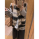 Yukiss复古撞色羊羔毛圈圈毛呢羽绒马甲背心女秋韩系慵懒百搭上衣