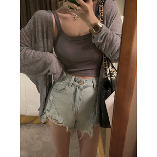 显瘦黑色背心女夏季 YUKISS 内搭修身 含胸垫小吊带 狠狠遮副乳