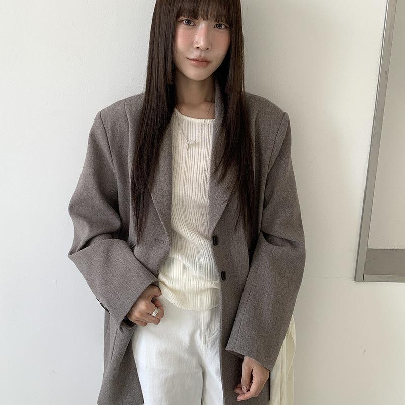 MMC DITION羊毛西装外套女秋冬新款高级感长袖韩系宽松休闲小西服