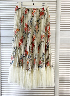 CAN2024夏季新款 一字肩可盐可甜上衣女洋气半身裙两件套时尚套装