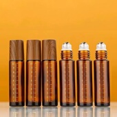 调配瓶滚珠分装 滴管精油空瓶眼霜瓶 瓶10ml钢珠上药器旅行便携式