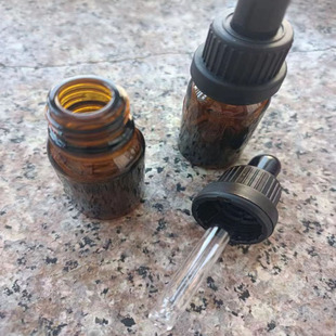 分装 避光精油瓶 瓶子 毫升 茶色玻璃滴管瓶20mL