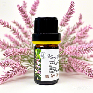 天然法国快乐鼠尾草单方精油护肤芳疗调节荷尔蒙防脱护发女性