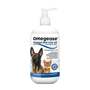 美国直邮Omegease宠物狗狗犬猫咪Omega 3 6 9天然鱼油473ml