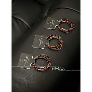 NINE九 豹纹皮筋女扎头高弹力橡皮筋发圈发绳头绳扎马尾皮套 韩版