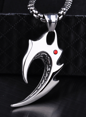 狼牙男士日韩风钛钢欧美刻字礼物