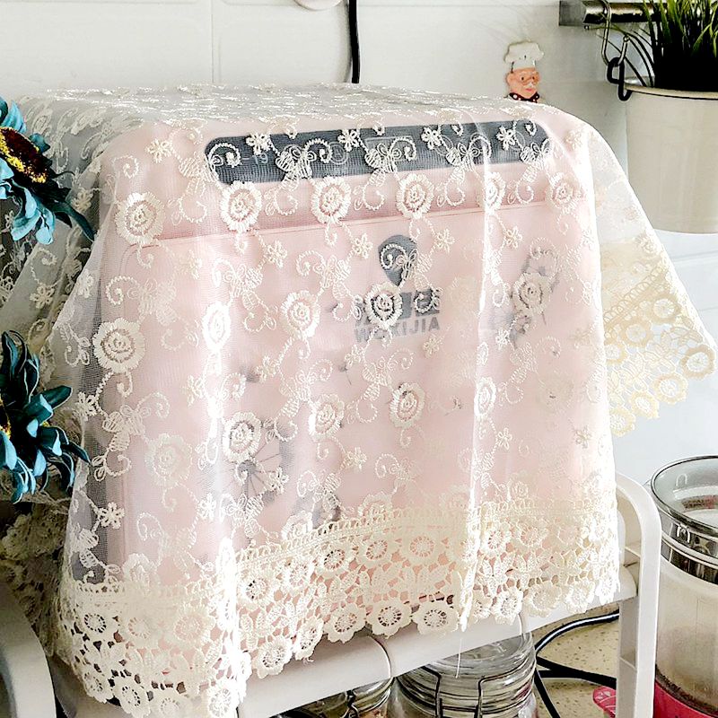 微波炉蕾丝盖巾布厨房消毒柜万能