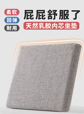 乳胶坐垫办公椅久坐软屁垫定做沙发垫飘窗垫透气学生座垫教室椅垫