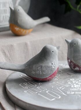 百亩家欧式美式乡村水泥庭院小鸟