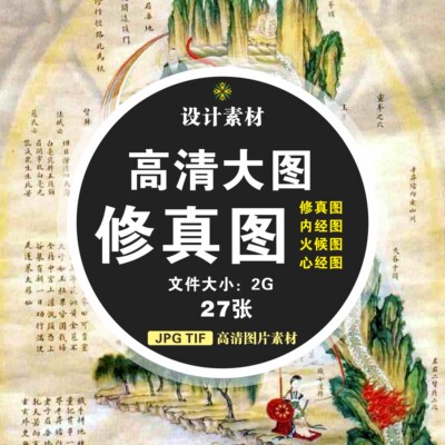 图片素材高清大图-修真图+内经图+火候图+心经图