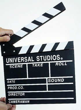 耀莎木质导演板打板摆件装饰品