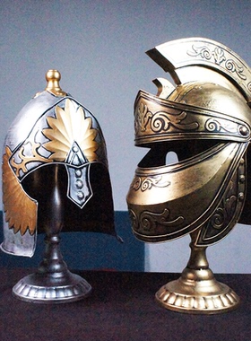 复古怀旧创意金属铁艺头盔模型