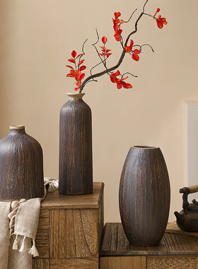 花瓶客厅陶瓷皓杨复古