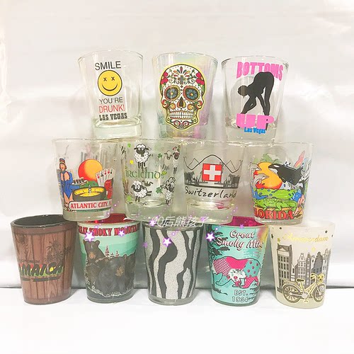 阿姆斯特丹骷髅美城市迷你小酒杯